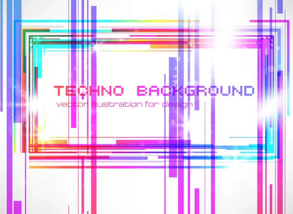 Résumé Techno Vector Background — Image vectorielle