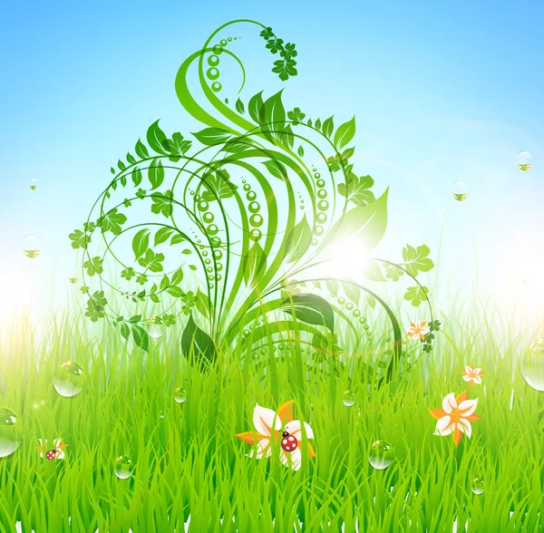 Spring background design — Stock Vector