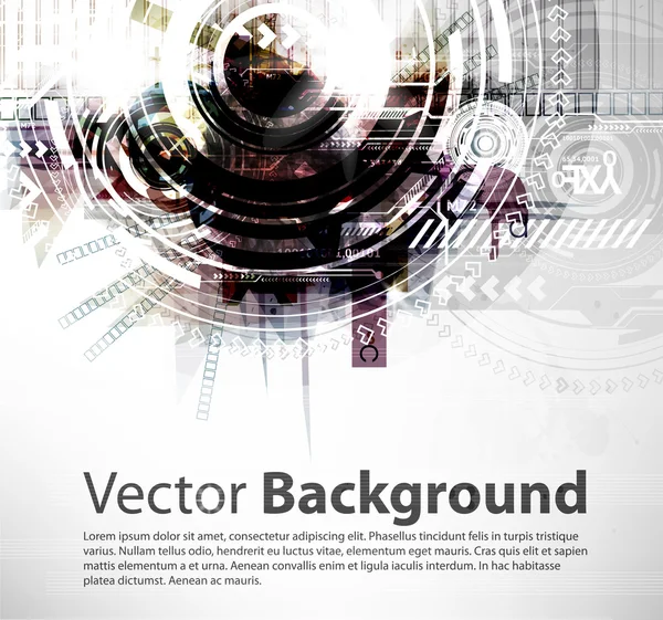 Abstracte techno vector achtergrond. — Stockvector