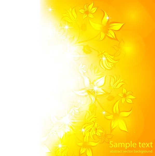 Fondo floral de verano brillante abstracto con flores para diseño — Archivo Imágenes Vectoriales