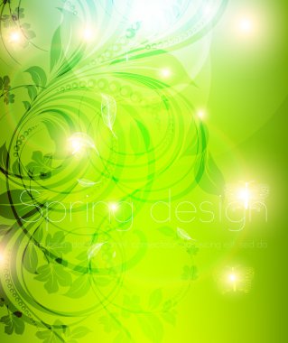 soyut renkli parlak bahar ya da yaz çiçek arka plan tasarımı için çiçekler