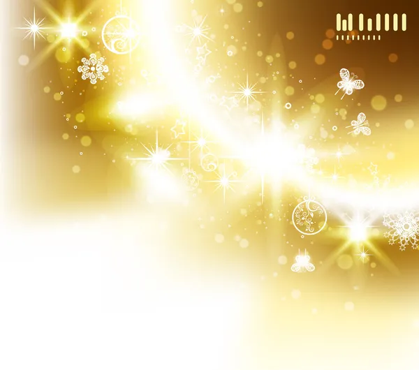 Аннотация Beige, gold Snowflake background — стоковый вектор