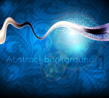 lüks parlak bahar ya da yaz tebrik kartı. vektör. ile sorunsuz süsleme