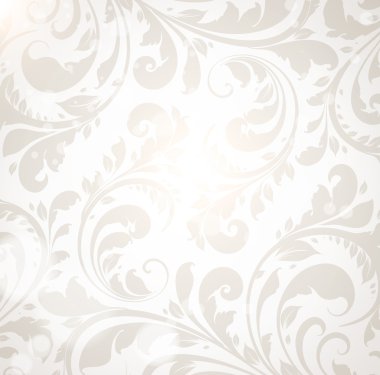 kesintisiz beyaz damask duvar kağıdı