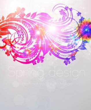 Pembe çiçek pembe lekesi ile arka plan