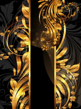 çiçek sorunsuz arka plana sahip siyah boş mağazası.