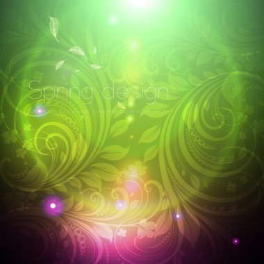 tasarlamak vektör renkli parlak bahar ya da yaz çiçek arka plan tasarımı için çiçekler