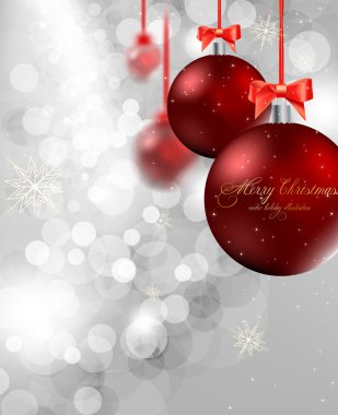 Zarif bir Noel arkaplanı ve takıları var.