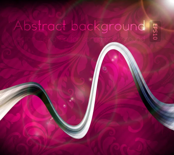 Vector line abstraction design against dark background — Stock Vector