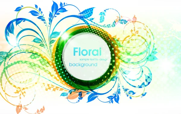 Fondo de verano floral abstracto — Archivo Imágenes Vectoriales