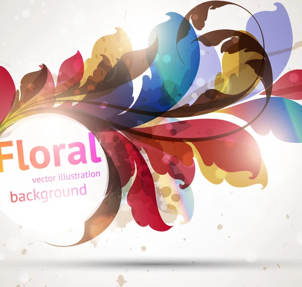 Abstract floral voorjaar achtergrond. — Stockvector