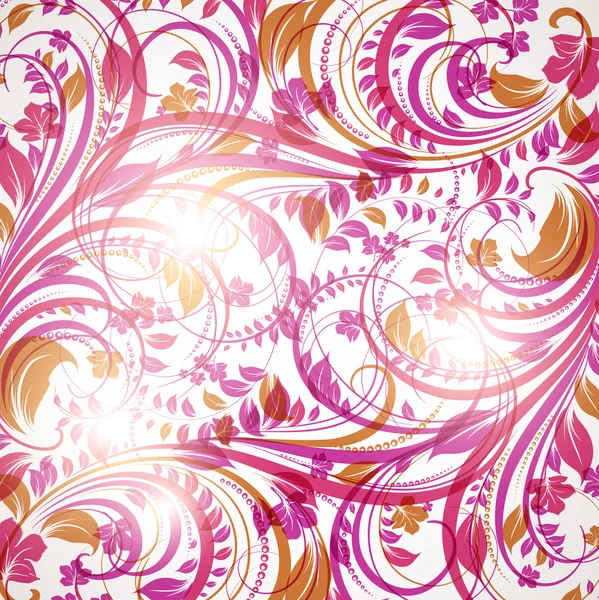 Роскошная открытка. Цветочный орнамент с цветами для летнего дизайна — стоковый вектор