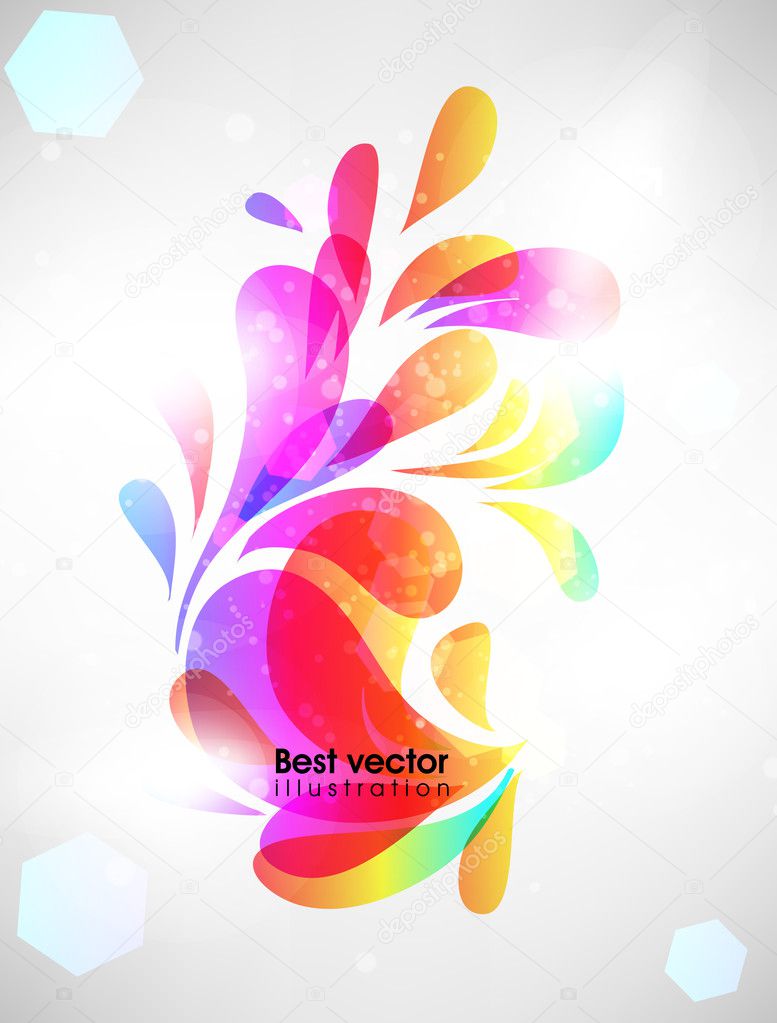 Abstract floral spring background.