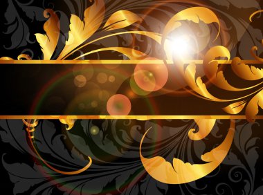 Yaz siyah altın afiş