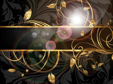 Yaz siyah altın afiş