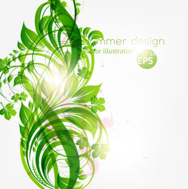 Metnin için yeri olan soyut çiçek arkaplanı