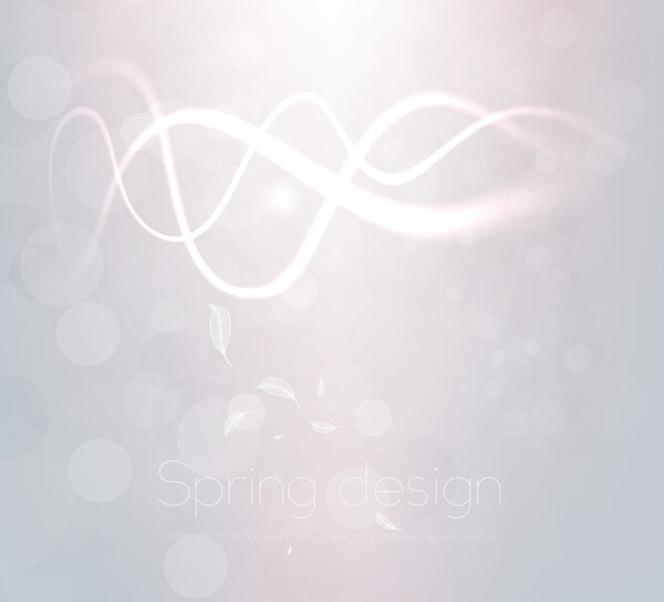 Luxury bright abstract greeting card. Vector spring or summer background
