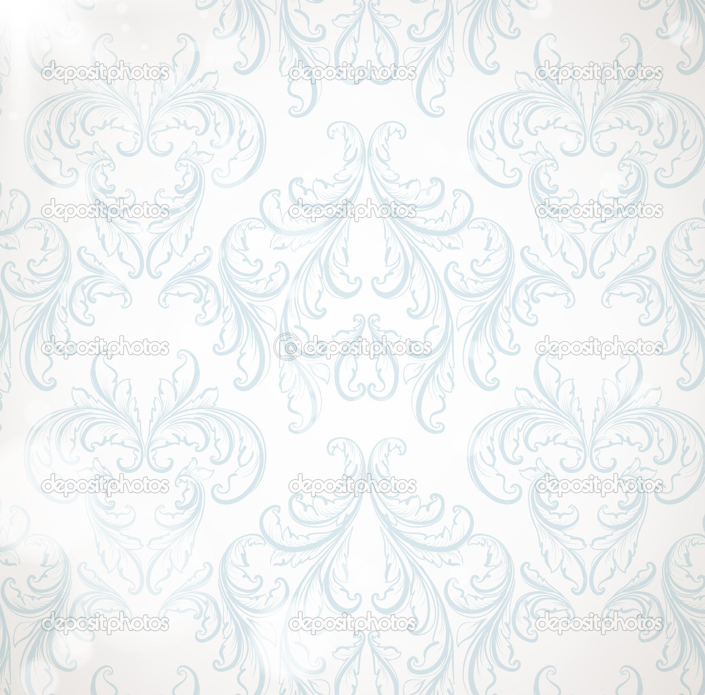 Seamless spring or summer wallpaper, vector background for design