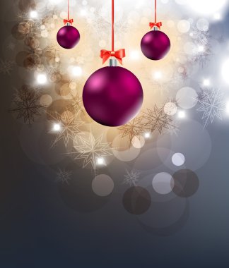 Zarif bir Noel arkaplanı ve takıları var.
