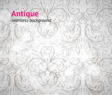 kesintisiz beyaz damask duvar kağıdı