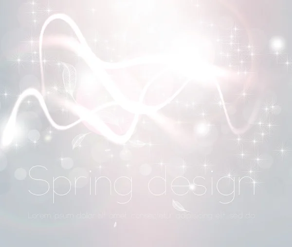 豪華な明るい抽象的なグリーティング カードベクター春または夏の背景 — ストックベクタ