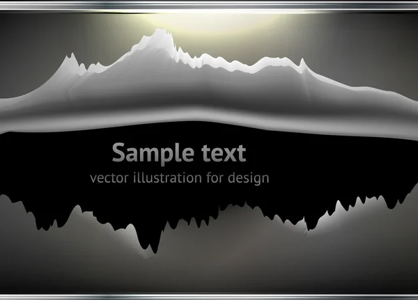 A vdova a lomítko na kovových abstraktní pozadí pro techno design — Stockový vektor