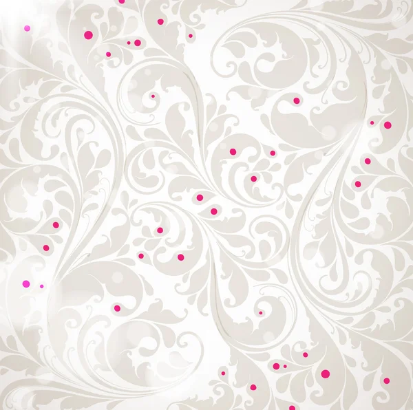 Seamless white Damask wallpaper — Stock Vector