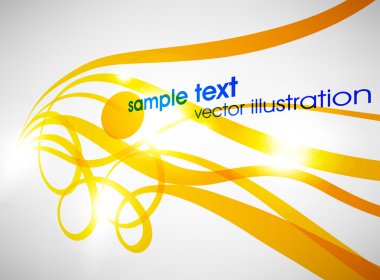 yumuşak dalgalar. erkeksi tasarımlar için turuncu tasarım şablonu