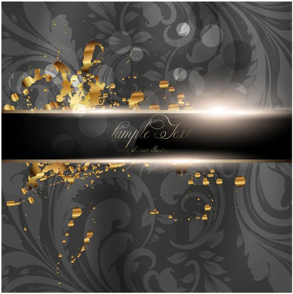 Seamless Wallpaper, Vector Background, Silk. Black — Stock Vector