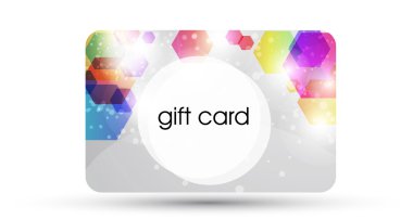 güzel hediye kartı, vektör çizim.