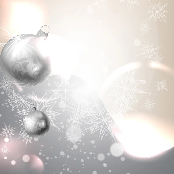 丝绸矢量圣诞贺卡新年快乐设计 — 图库矢量图片