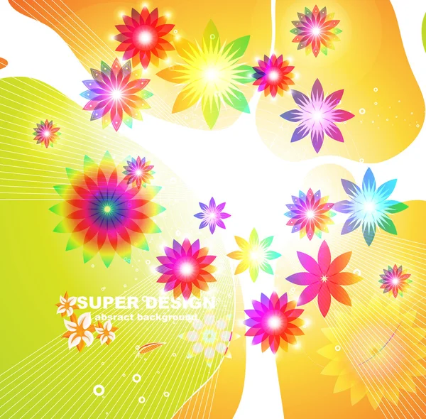 Abstract floral spring background. — Stock Vector