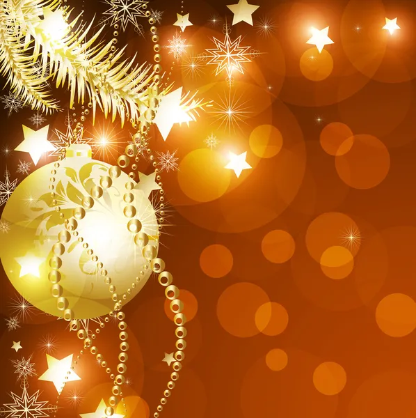 Mutlu yeni yıl tasarım için ipek vektör Noel kartı — Stok Vektör