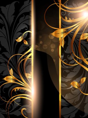 Yaz siyah altın afiş