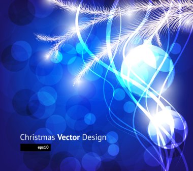 Noel arkaplanı, takılar ve Noel ağacı.