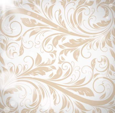 kesintisiz beyaz damask duvar kağıdı