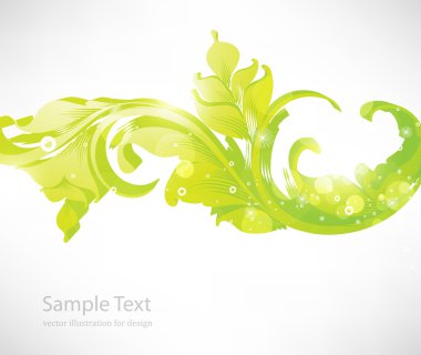 Metnin için yeri olan soyut çiçek arkaplanı