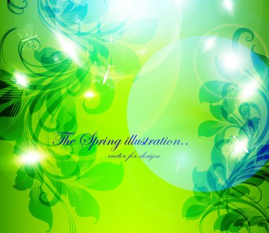 soyut renkli parlak bahar ya da yaz çiçek arka plan tasarımı için çiçekler.