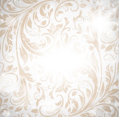 kesintisiz beyaz damask duvar kağıdı