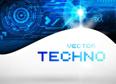 retro tasarlamak teknoloji vektör arka plan iş tasarım daireler