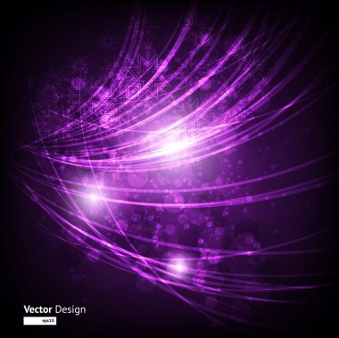 Beyaz kar taneleri ve ışıkları olan soyut Noel kartı