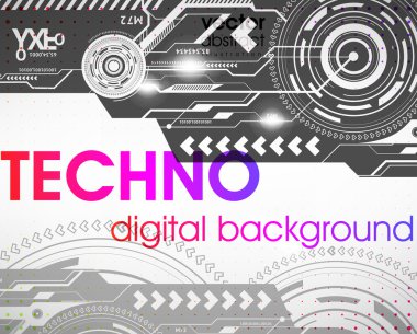 Abstract Techno Vector Background