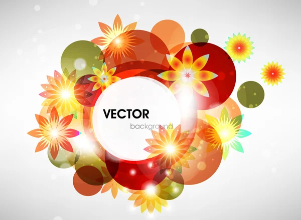 Fondo floral abstracto con lugar para su texto — Vector de stock