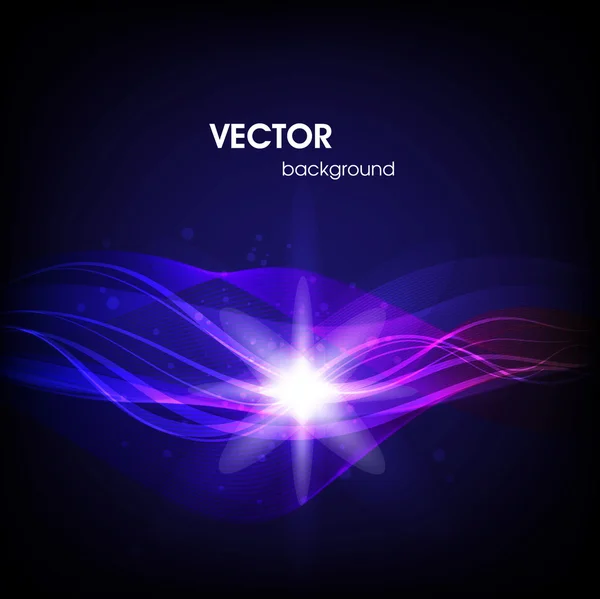 Vector line abstraction design against dark background — Stock Vector