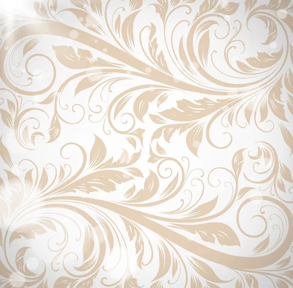 Seamless white Damask wallpaper — Stock Vector