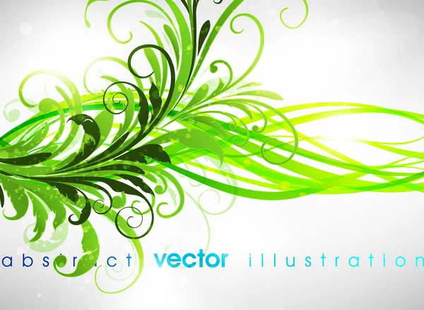 Fond floral abstrait avec place pour votre texte — Image vectorielle
