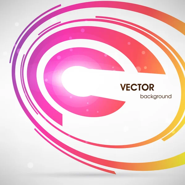 Abstract retro technology circles vector background. — Stock Vector