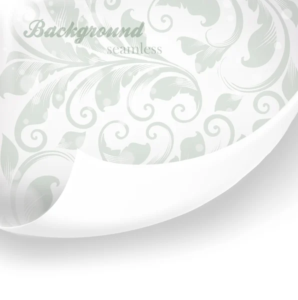 Seamless white Damask wallpaper — Stock Vector