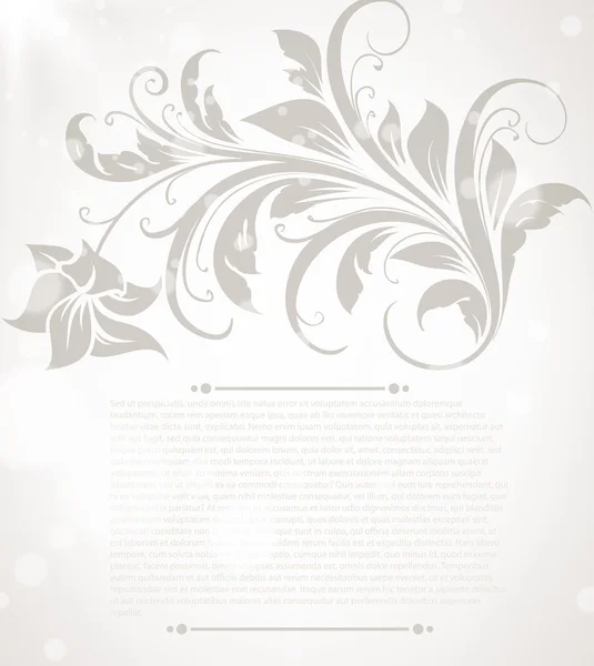 Vector vintage fundo floral para design retro — Vetor de Stock