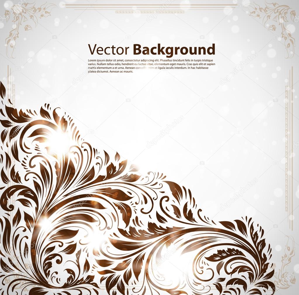 Wallpaper vintage Background vector with copy space
